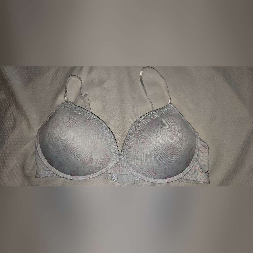 Jessica Simpson Lined Demi Tie Die Bra 36C RGUC Wireless